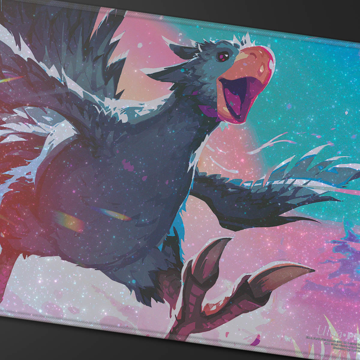 Ultra Pro - Magic: The Gathering - Universes Beyond: Final Fantasy - Traveling Chocobo Black Holofoil Playmat Premium