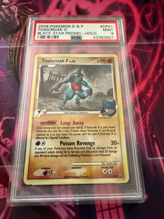 Pokemon 2009 D & P - Toxicroak Holo - Black Star Promo - PSA 9