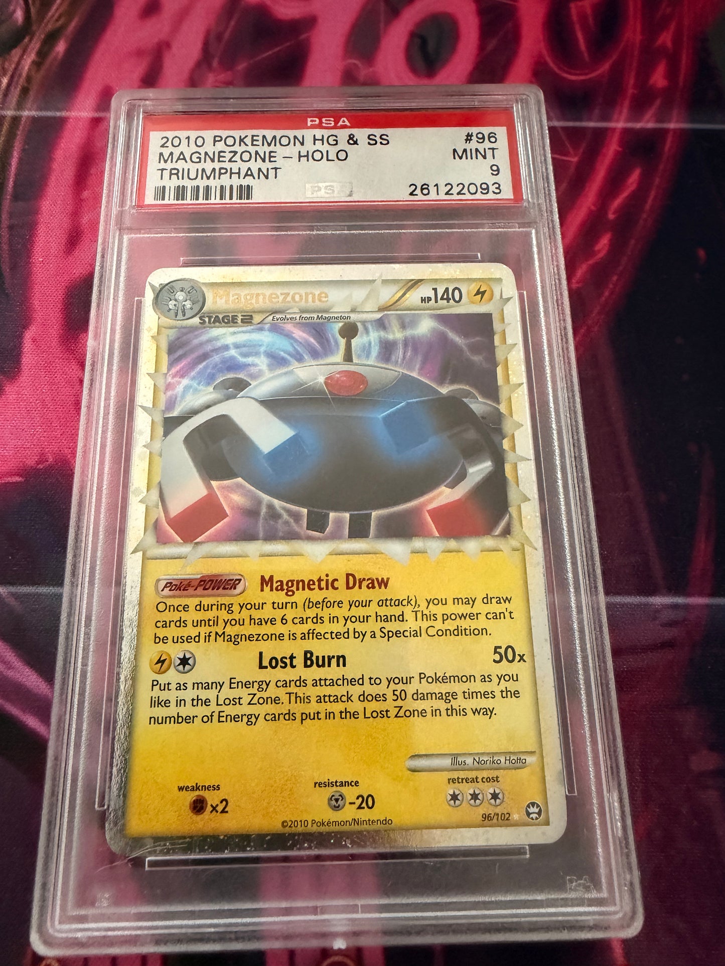 Pokemon 2010 HG & SS Magnezone Holo - Triumphant - PSA 9